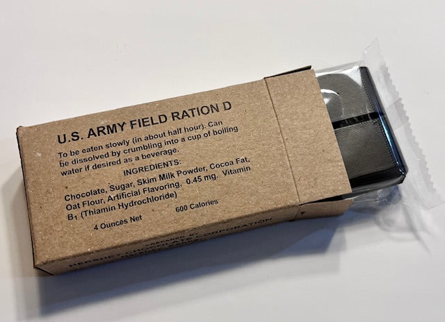 Sof Rations 4oz D Ration Bar Display Model| Frontline Rations