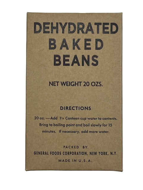 Dehydrated Rations 10 in 1 Dehydrated Baked Beans Box| Frontline Rations