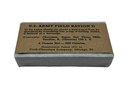 4oz D Ration Bar Early Paper Wrapper Display Model