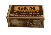 Original Gem Razor Blade Box and Blades