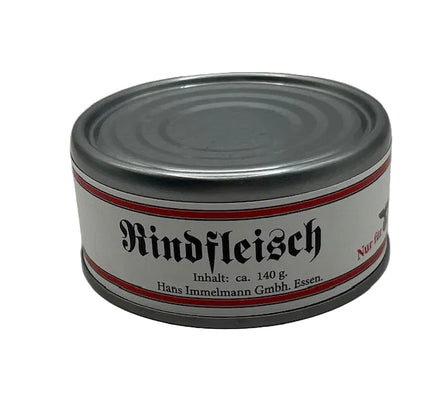 German Ration Can WW2 Wehrmacht Rindfleisch Ration Can Label| Frontline Rations