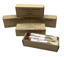 Iodine Swab Box and Swabs Medical Frontline Rations