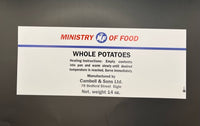 WW2 Ministry of Food (Can Label Collection)