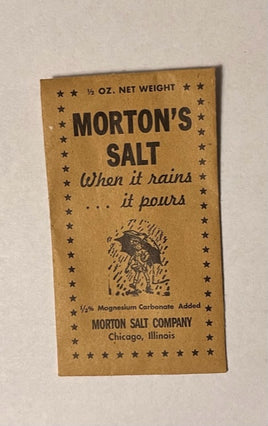 Mortons 1/2 ounce salt packet (10 in 1) Rations Frontline Rations