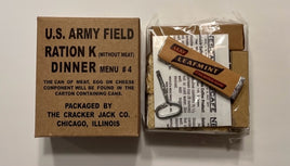 10 in 1 Partial Dinner Unit Ration Box with Inner Wrappers (Menu#4) Mid War Ration Set