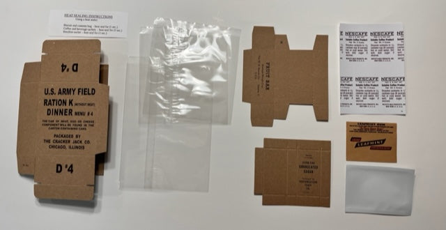 10 in 1 Partial Dinner Unit Ration Box with Inner Wrappers (Menu#4 ...