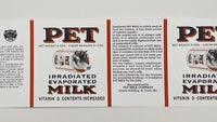 WW2 PET Brand Evaporated  Milk Can Label (10 in 1 Ration)
