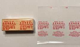 K Ration Ready to Eat Cereal Bar Wrapper Pillsbury Mills Wrapper (Red) Rations Frontline Rations