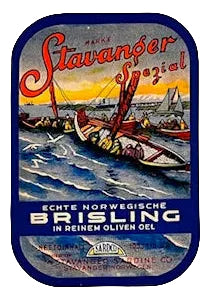 WW2 Sardine Can Label German ration item Frontline Rations