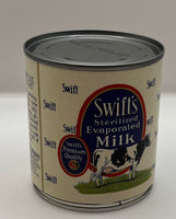 WW2 Swifts Brand Evaporated  Milk Can Label (10 in 1 Ration)