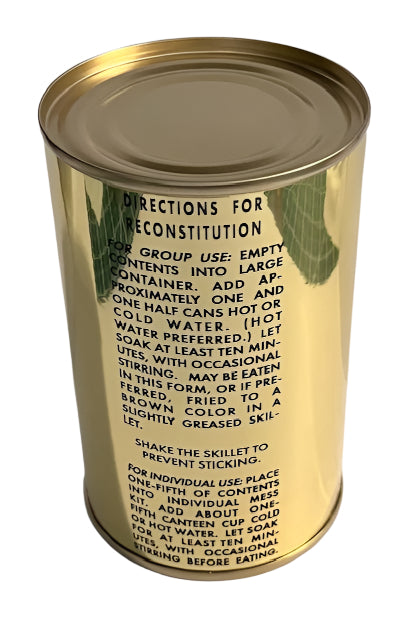 Dehydrated Rations Dehydrated Meat and Rice Can (Refillable)| Frontline Rations