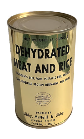 Dehydrated Meat and Rice Can (Refillable) 10 in 1 ration Frontline Rations