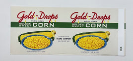 Gold Drops Golden Sweet Corn Label Rations Frontline Rations