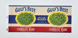 Gulf Best Stringless Green Beans Label