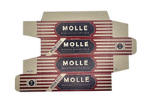 Molle bushilles shaving cream packaging on a white background