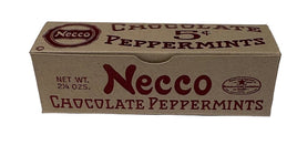 Necco Chocolate Peppermints packaging on a white background