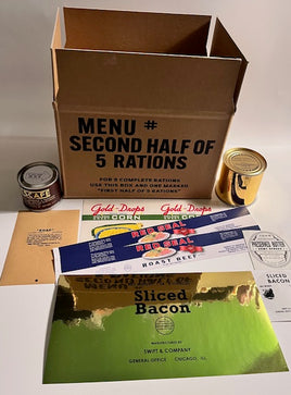 10 in 1  Ration Second Half of 5 Rations Kit (Menu 4)