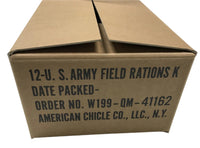 K Ration Fiberboard Packing Box. Rations Frontline Rations