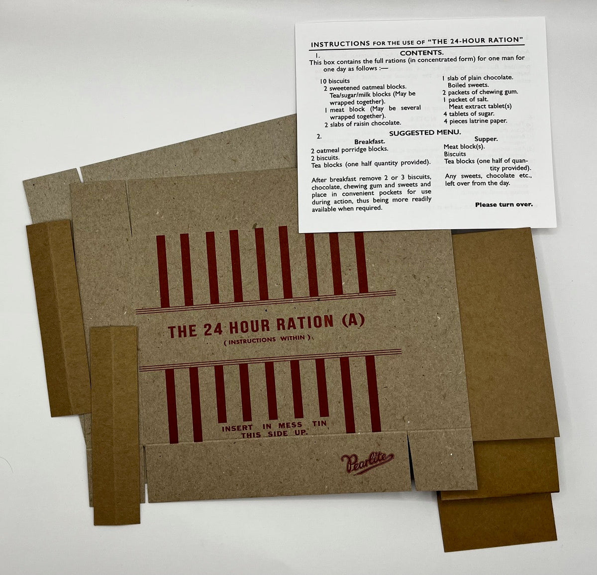 British 24 Hour Assault Ration Box with Inner Wrappers| Frontline Rations