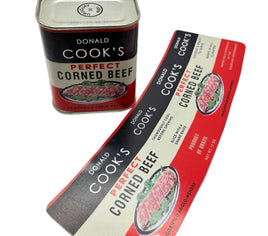 Donald Cook Corned Beef Label Rations Frontline Rations