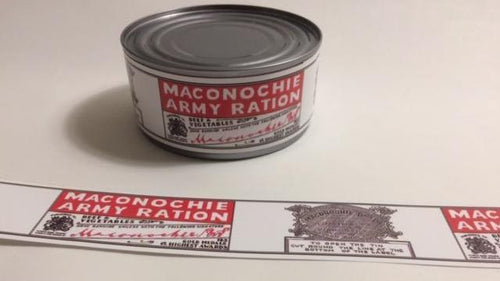 Maconochie Brothers Army Ration Label| Frontline Rations