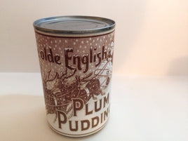 Olde English Plum Pudding Can Label