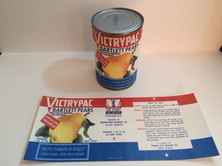 Victrypac Bartlett Pears Can Label Rations Frontline Rations
