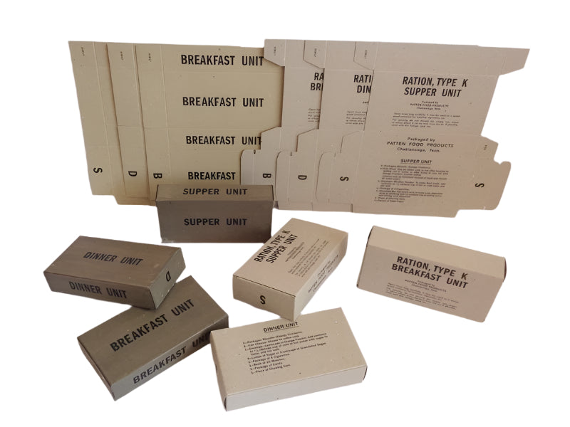 K Ration Component Label K Ration Boxes| Frontline Rations