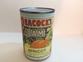 WW1 Peacocks Apricot Jam Can Label