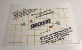 Mars Snickers Wrapper Rations Frontline Rations